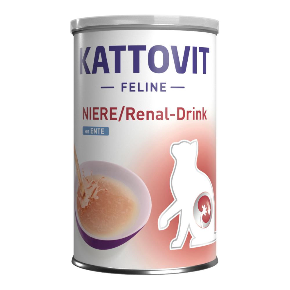 Kattovit Drink Nieren – Dubbelpak: Eend (24 x 135 ml)