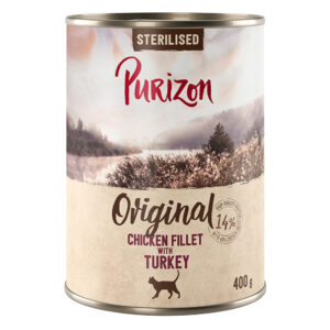 6x400g Purizon Original Adult Sterilised Kipfilet met Kalkoen Katten Natvoer