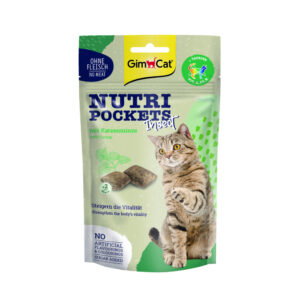 60g GimCat Nutri Pockets insecten & kattenkruid kattensnacks