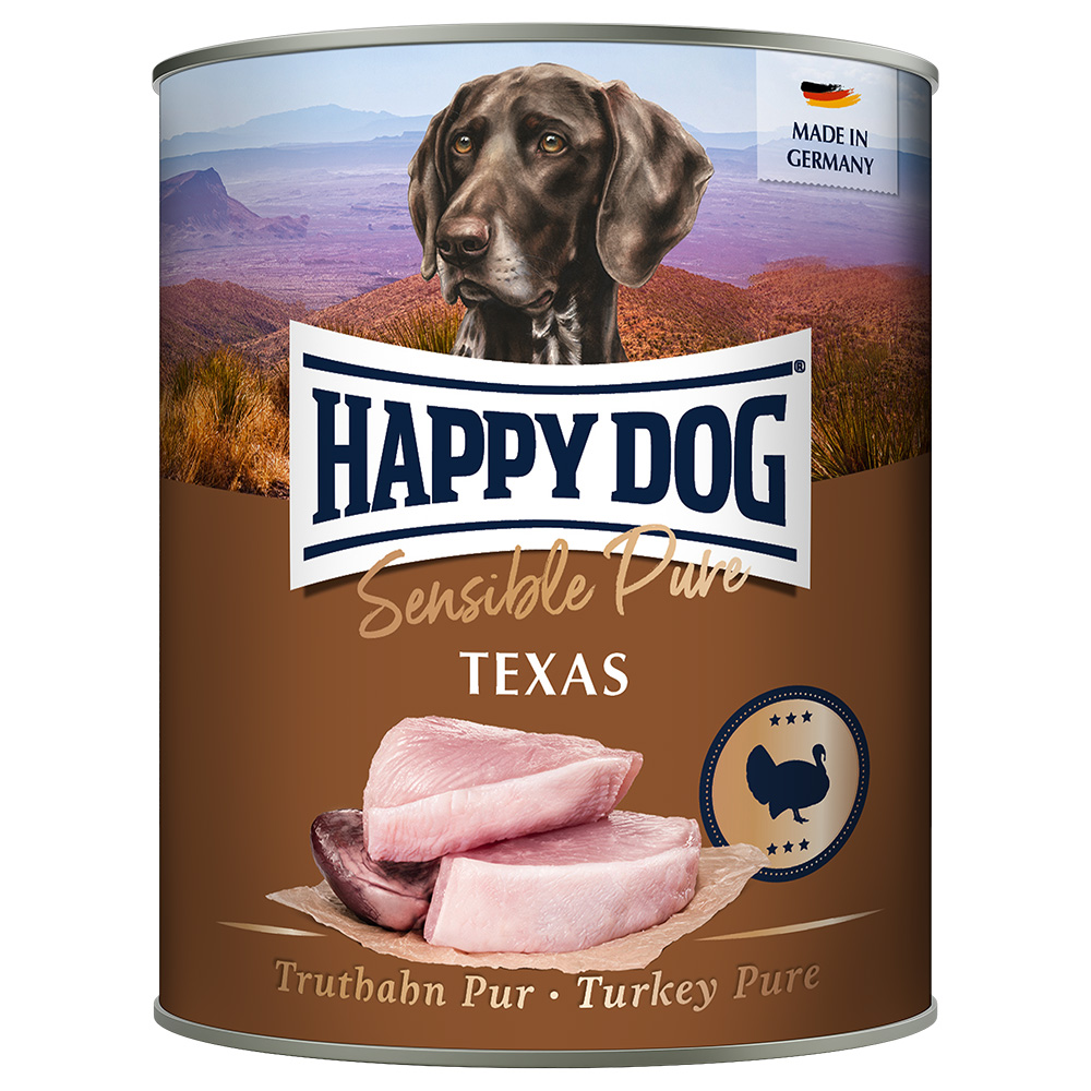 Happy Dog Puur 6 x 800 g – Kalkoen Puur