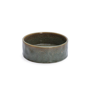 2x 800ml, Ø16x 6cm Designed by Lotte keramische hondenbak, groen