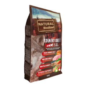 10kg Natural Woodland Country Diet droogvoer voor honden