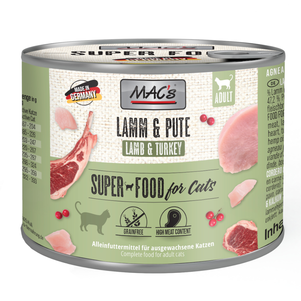 MAC´s Cat 6 x 200 g – Lam & Kalkoen