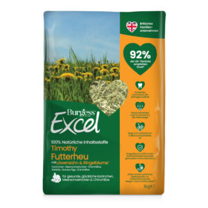 Burgess Excel Voerhooi met Paardebloem & Goudsbloem – 1 kg