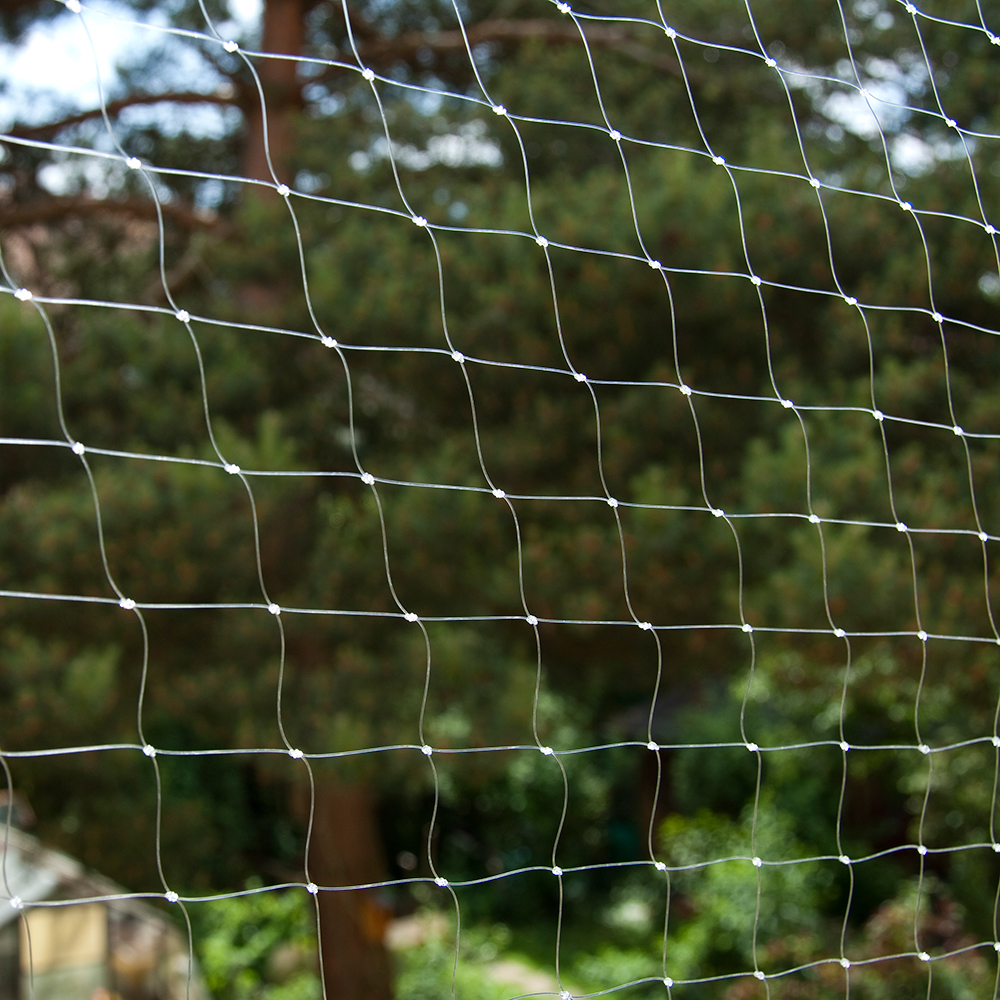 4 x 3m Kattennet Balkongaas Transparant