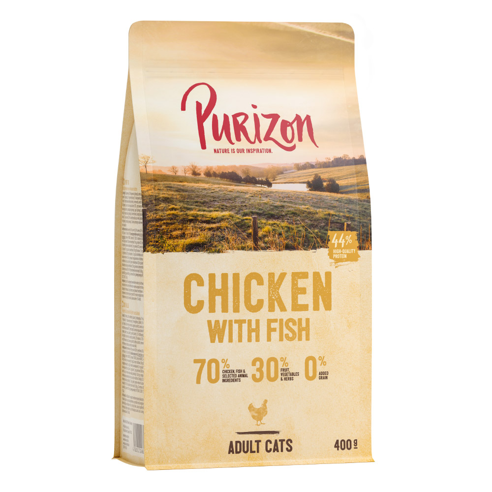 400g Adult Kip met Vis Purizon Kattenvoer
