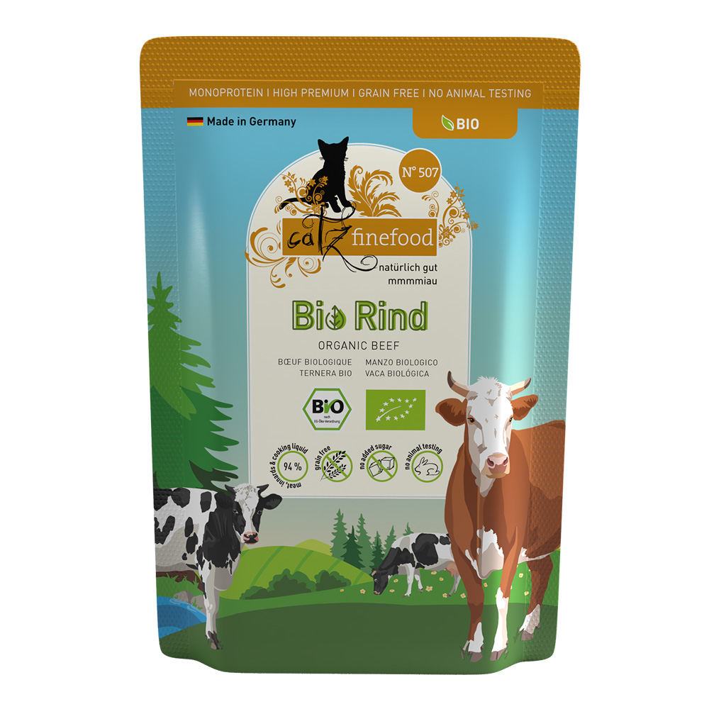 catz finefood Bio 12 x 85 g – No.507 Bio-Rund