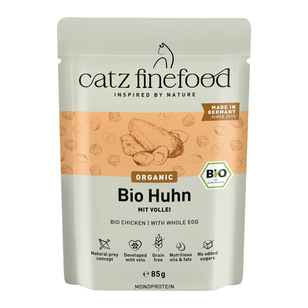 catz finefood Bio 12 x 85 g – Bio-Kip
