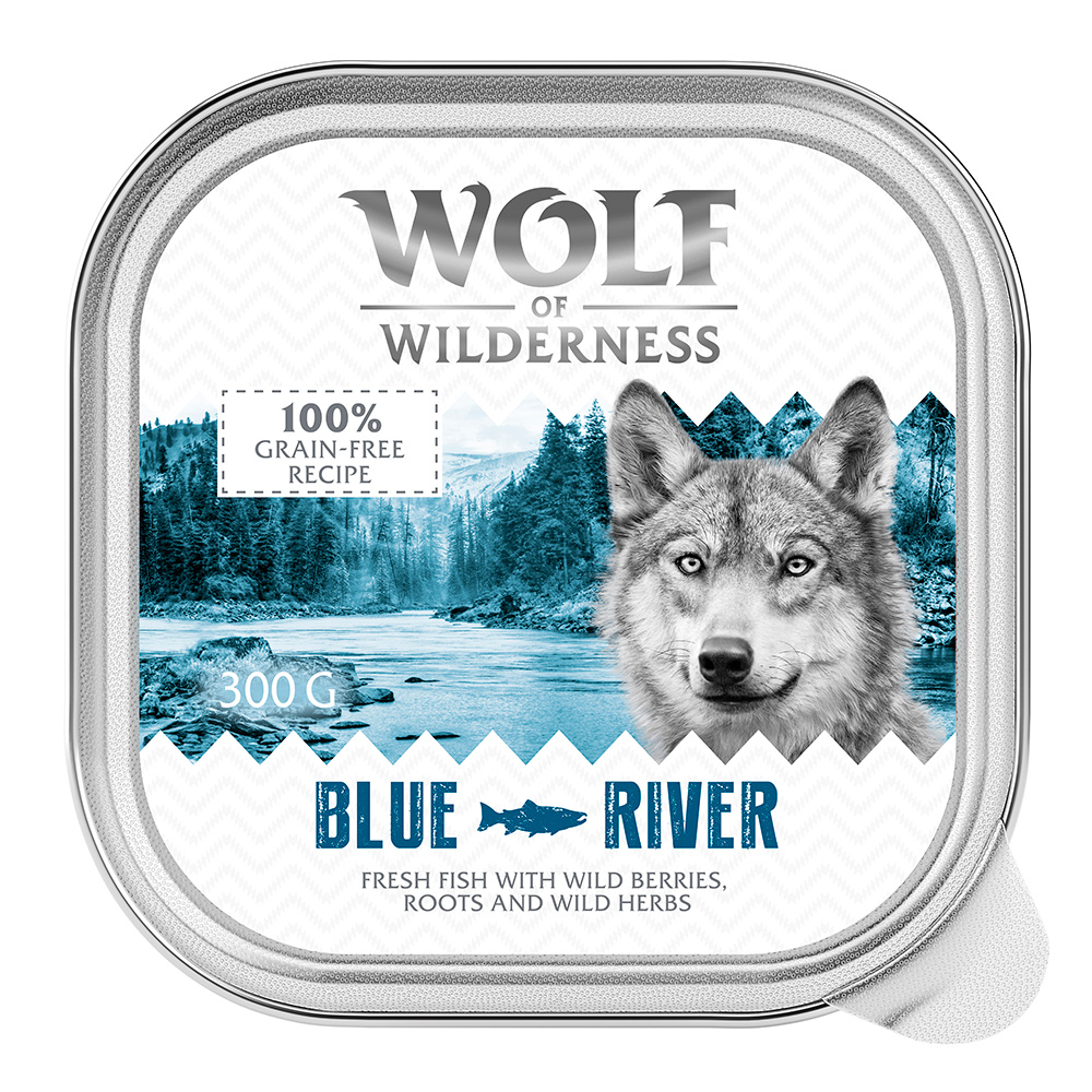 6x300g Adult Blue River – Vis Wolf of Wilderness Hondenvoer