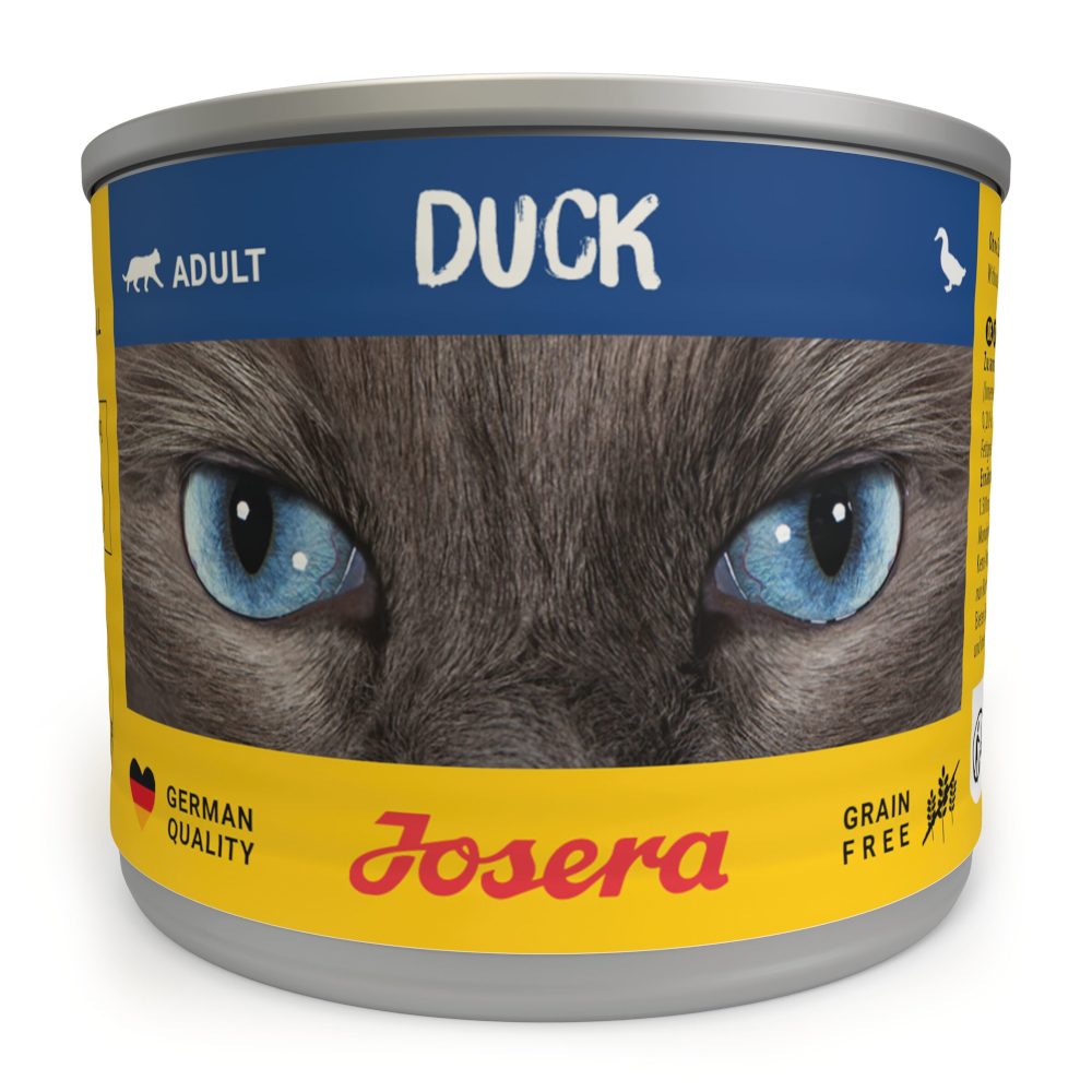 Voordeelpakket: 12x 200g Josera Adult Eend nat kattenvoer