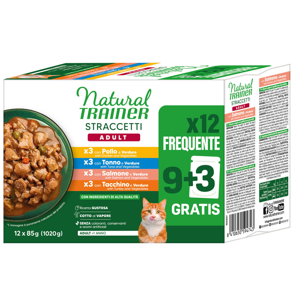 Voordeelpakket: 24x85g Natuurlijke Trainer Reepjes In Sausmix (4 Varianten) Kattenvoer Wet