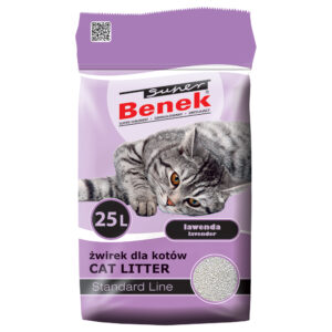 25 l (ca. 20 kg) Super Benek Lavendel – Kattenbakvulling