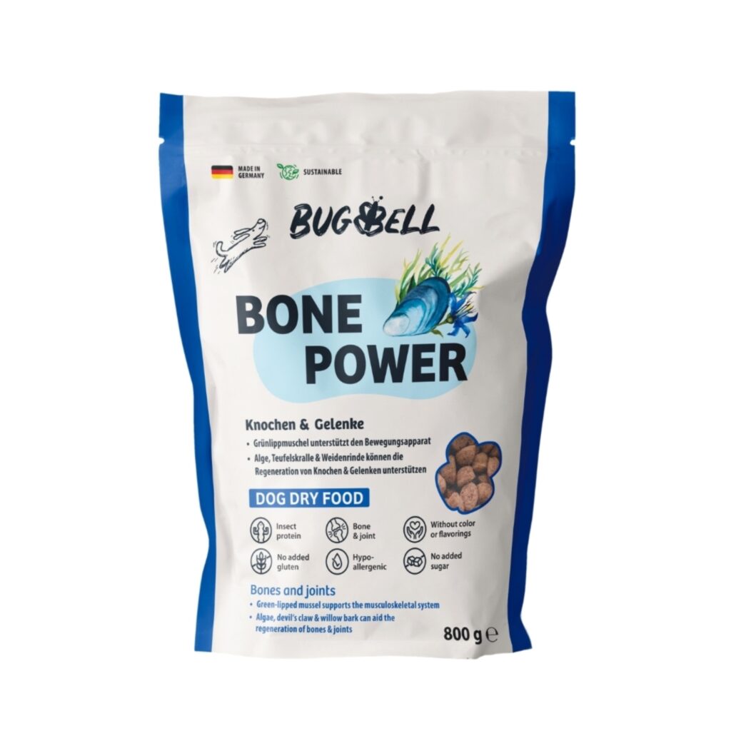 800g BugBell Bone Power droogvoer voor honden