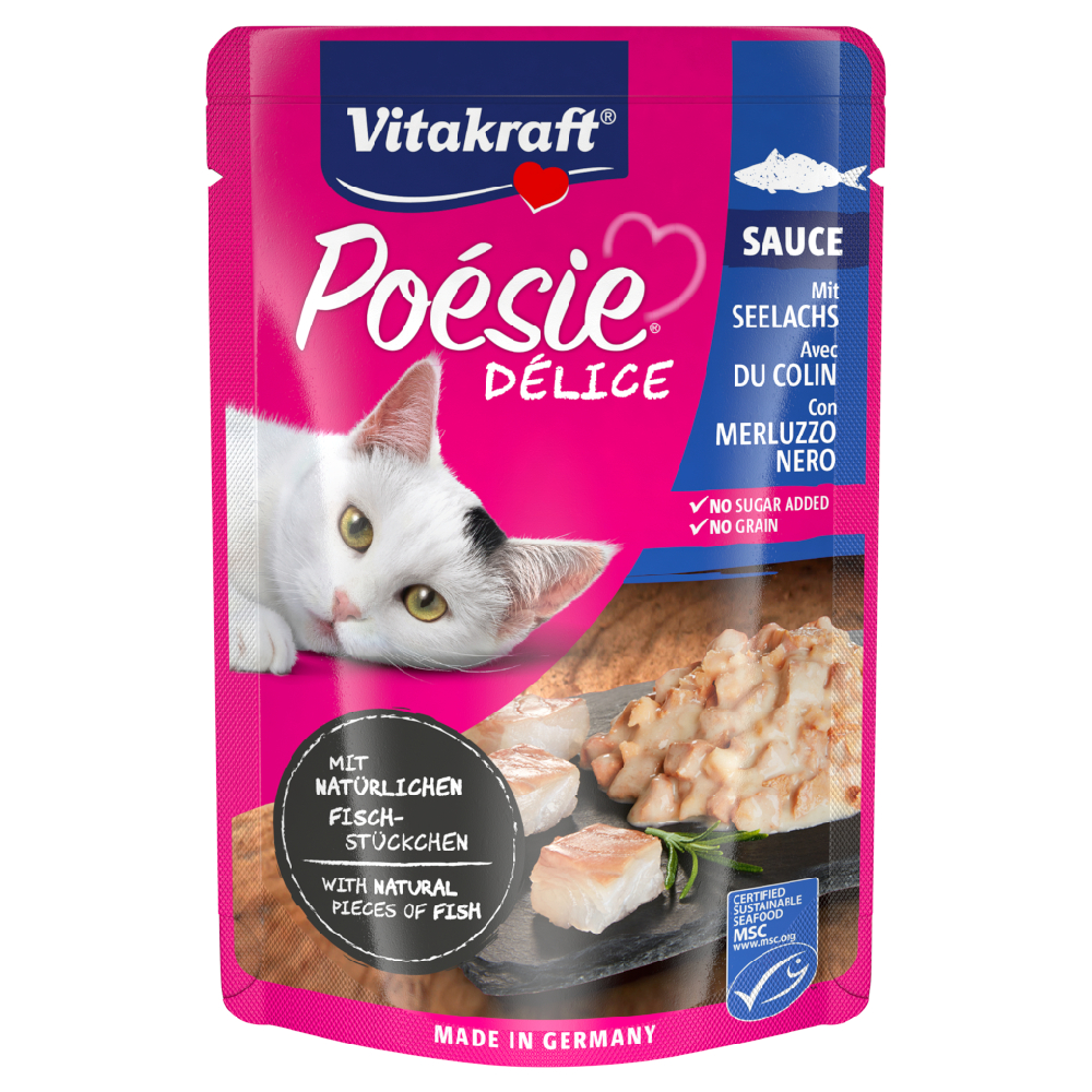 23x85g Vitakraft Poésie Délice Koolvis nat kattenvoer