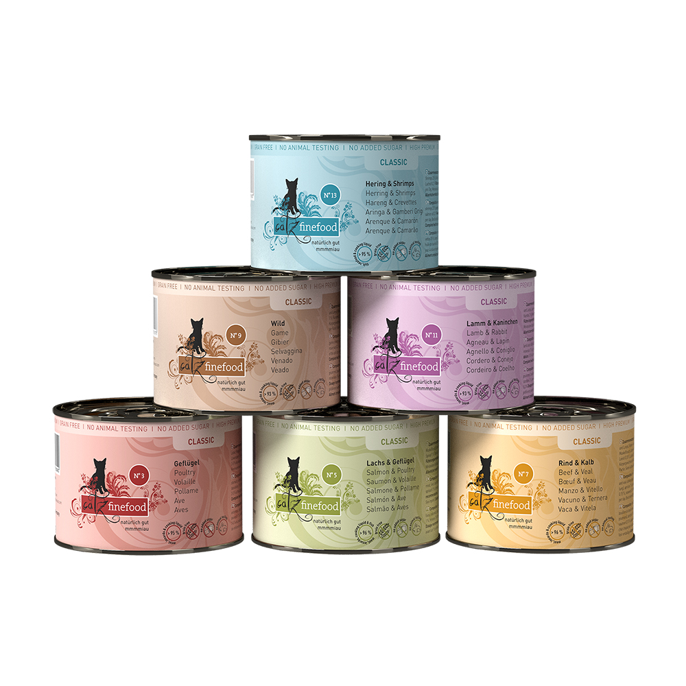 6x200g Proefpakket II catz finefood Kattenvoer