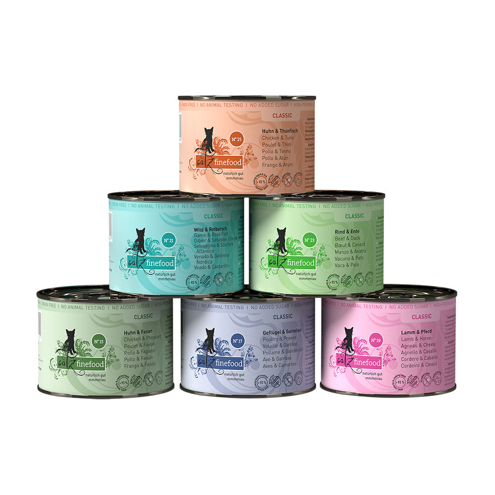 6x200g Proefpakket I catz finefood Kattenvoer
