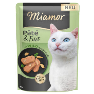 Voordeelpakket: 30x85g Miamor Pâté & Filet Wild natvoer voor katten