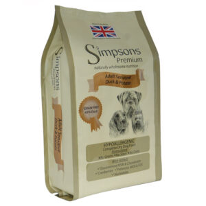 12kg Sensitive Adult Eend & Aardappel Simpsons Premium Hondenvoer