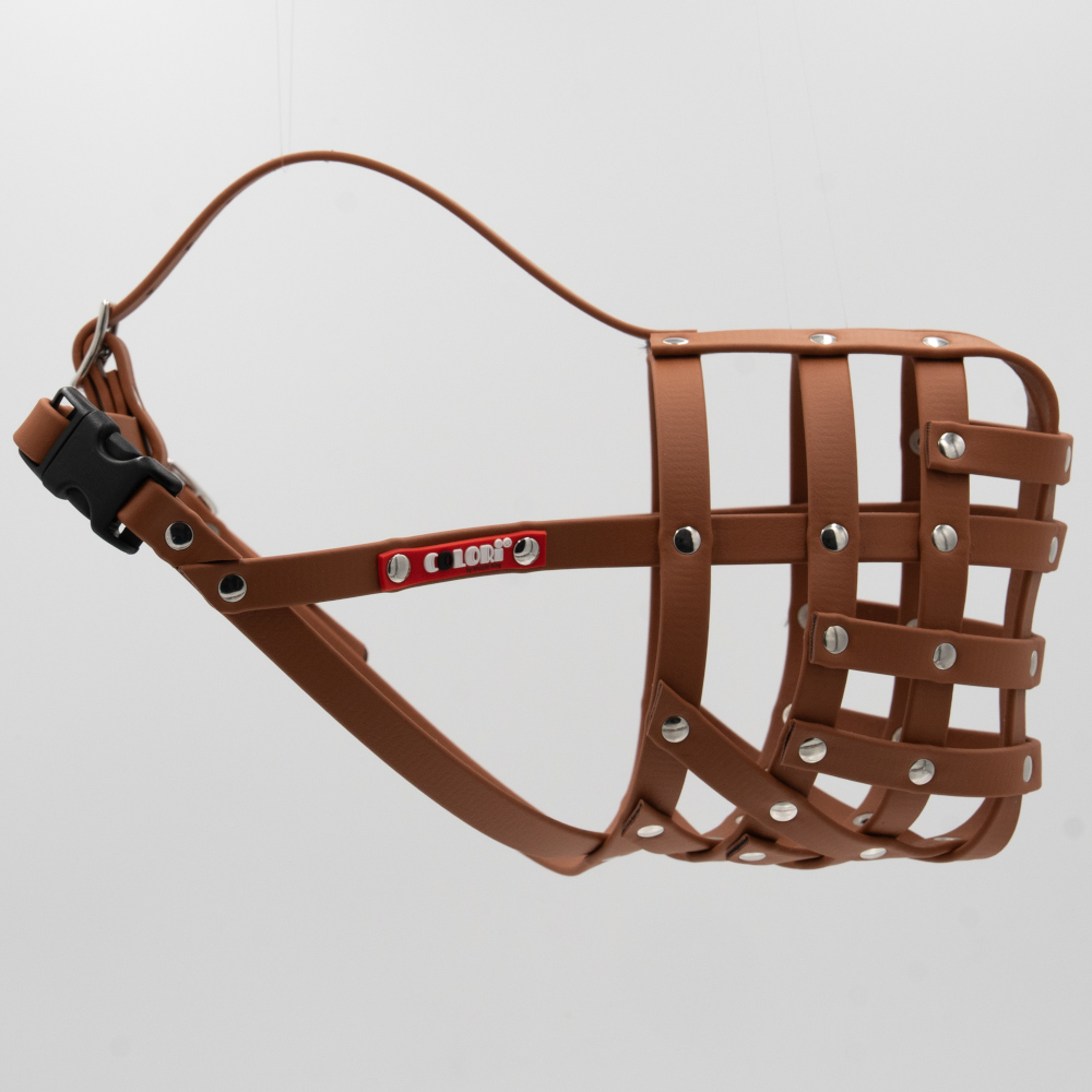 COLORI® Herder muilkorf L, lichtbruin maat 9 hond