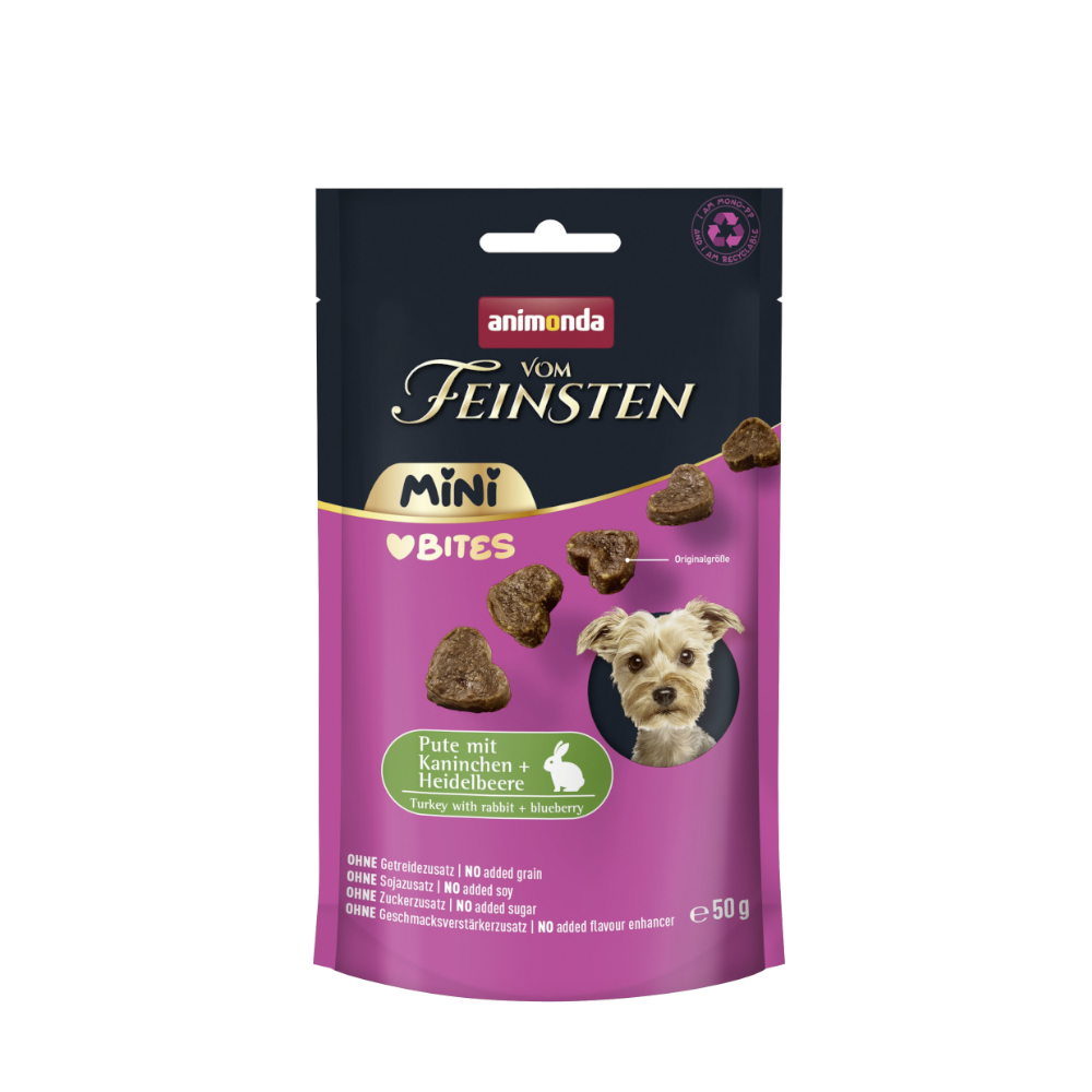 10 x 50 g kalkoen met konijn & bosbes