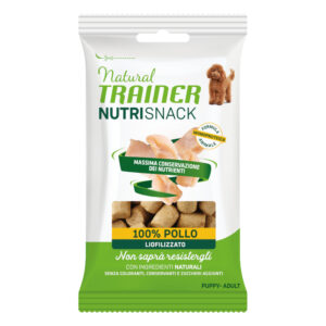 Voordeelpakket: 20x20g Natural Trainer Nutri Snack gevriesdroogde hapjes Puppy & Volwassen kip hondensnacks