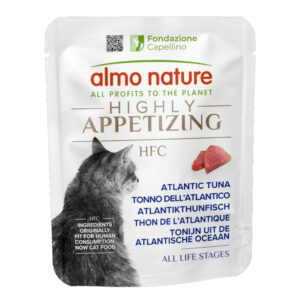 6x50g Almo Nature HFC Zeer Smakelijk Atlantische Tonijn natvoer voor katten