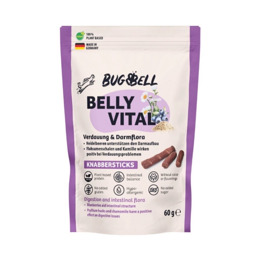60g BugBell snacksticks Buik Vitaal hondensnacks