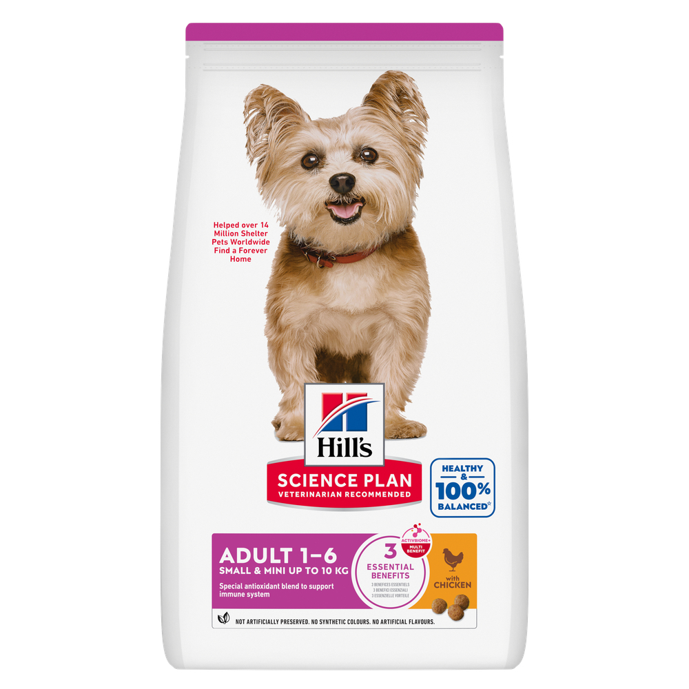 6kg Adult 1-6 Small & Mini met Kip Hill’s Science Plan Hondenvoer