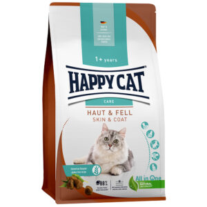 4 kg Happy Cat Care Huid & Vacht Kattenvoer