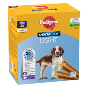 Multipack (168 stuks) Pedigree Dentastix Light: Dental Chews voor middelgrote honden (10-25kg) hondensnacks