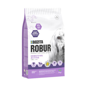 Voordeelpakket: 2×3 kg Bozita Robur Sensitive Grain Free Active met lam – zonder kip Droog hondenvoer