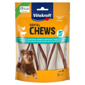 150g Vitakraft Dental kauwstaven Twister Kip M hondensnacks