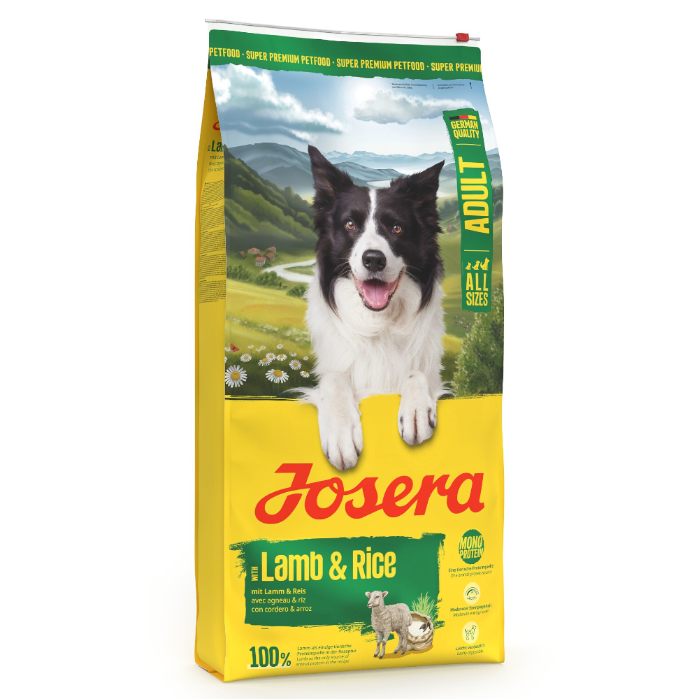 12,5kg Josera Lam&Rijst droogvoer voor honden
