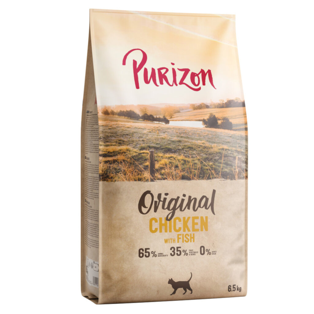 Voordeelpakket: 2×6,5 kg Purizon Cat Kip & Vis – Daily 65% NIEUW droog kattenvoer