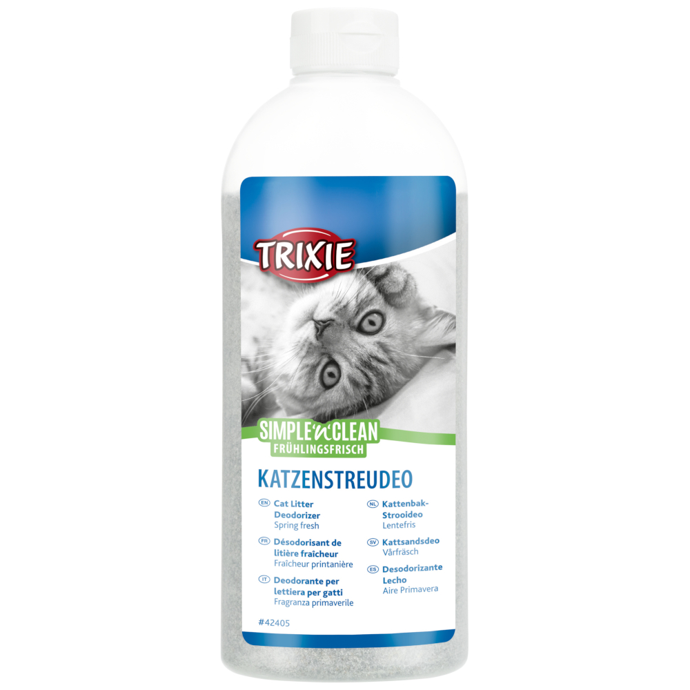 750g Trixie Simple’n’Clean Kattenbakvulling Deodorant Lente Vers
