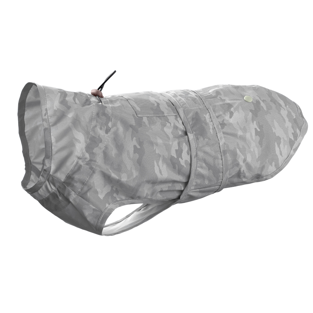 HUNTER mackintosh Huka to go, zilver/reflecterend ca. 40cm ruglengte honden