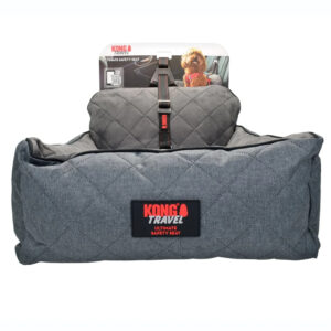 KONG Ultieme autostoel met veiligheidslijn Gr.S: 45x52x21cm hond
