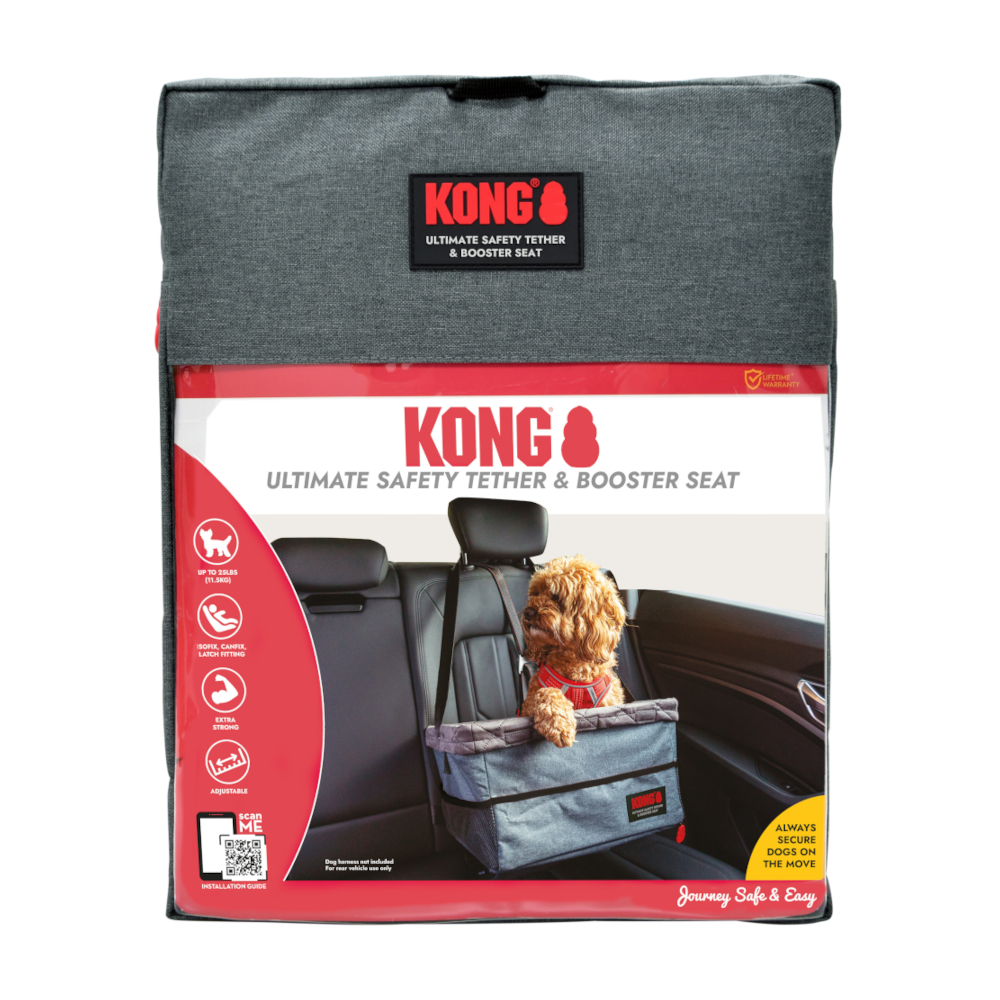KONG Ultieme Boostersitz & Veiligheidsgordel 44x35x7cm Hond