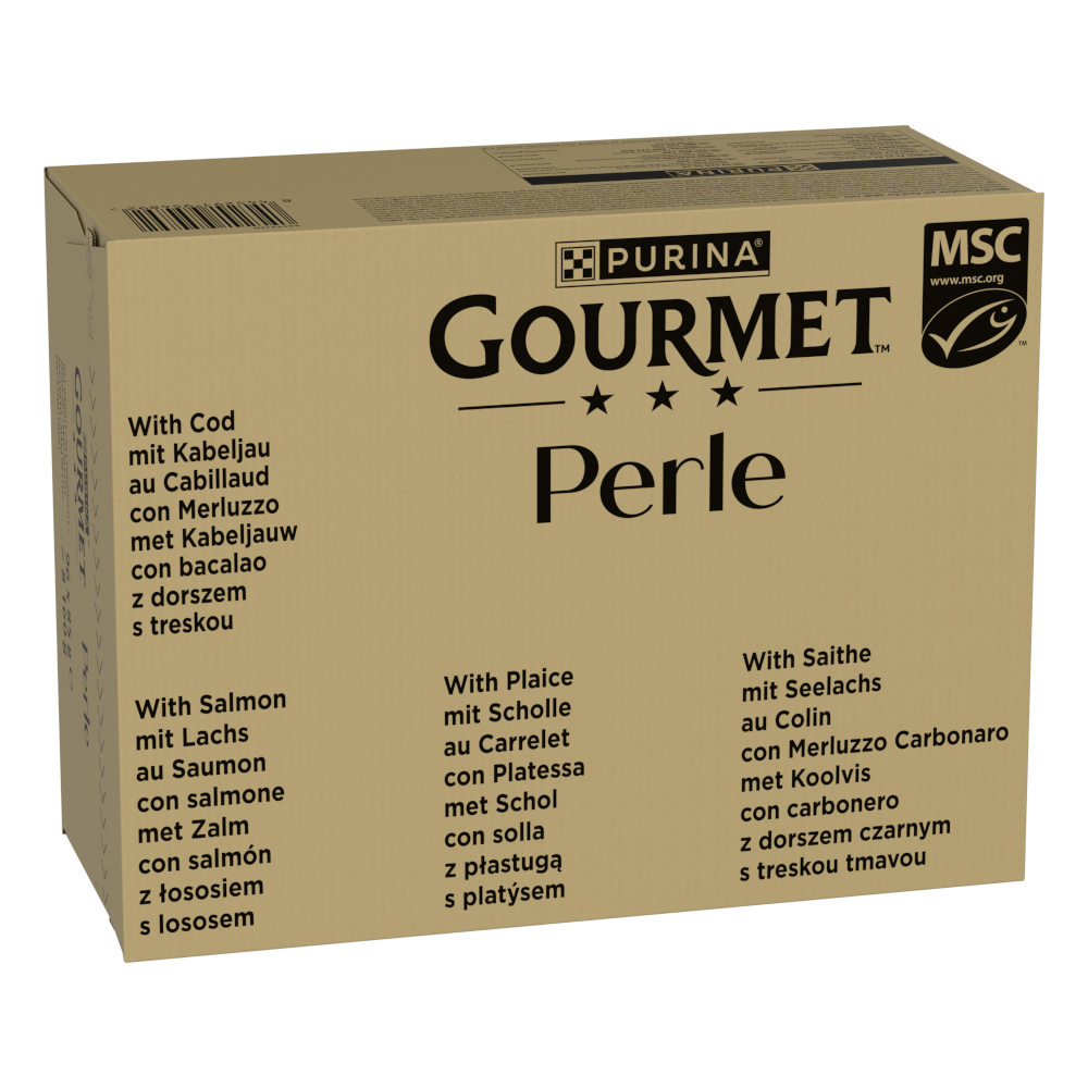 Jumbopack Gourmet Perle 96 x 85 g – Ocean Flakes in Saus (4 Soorten)
