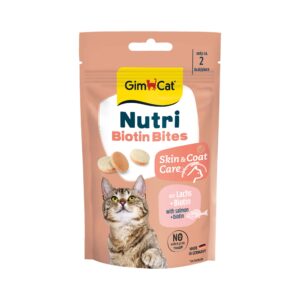 40g GimCat Nutri Biotin Bites met zalm kattensnacks