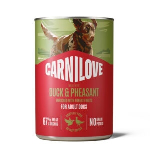Voordeelpak: 24x400g Carnilove Dog in Paté Eend & Fazant Natvoer voor honden