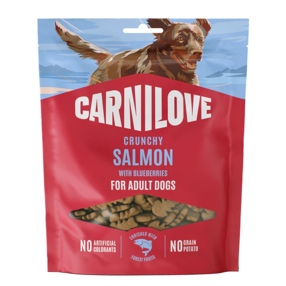 Voordeelpak: 2x 200g Carnilove Dog Crunchy Snack zalm met bosbessen hondensnacks