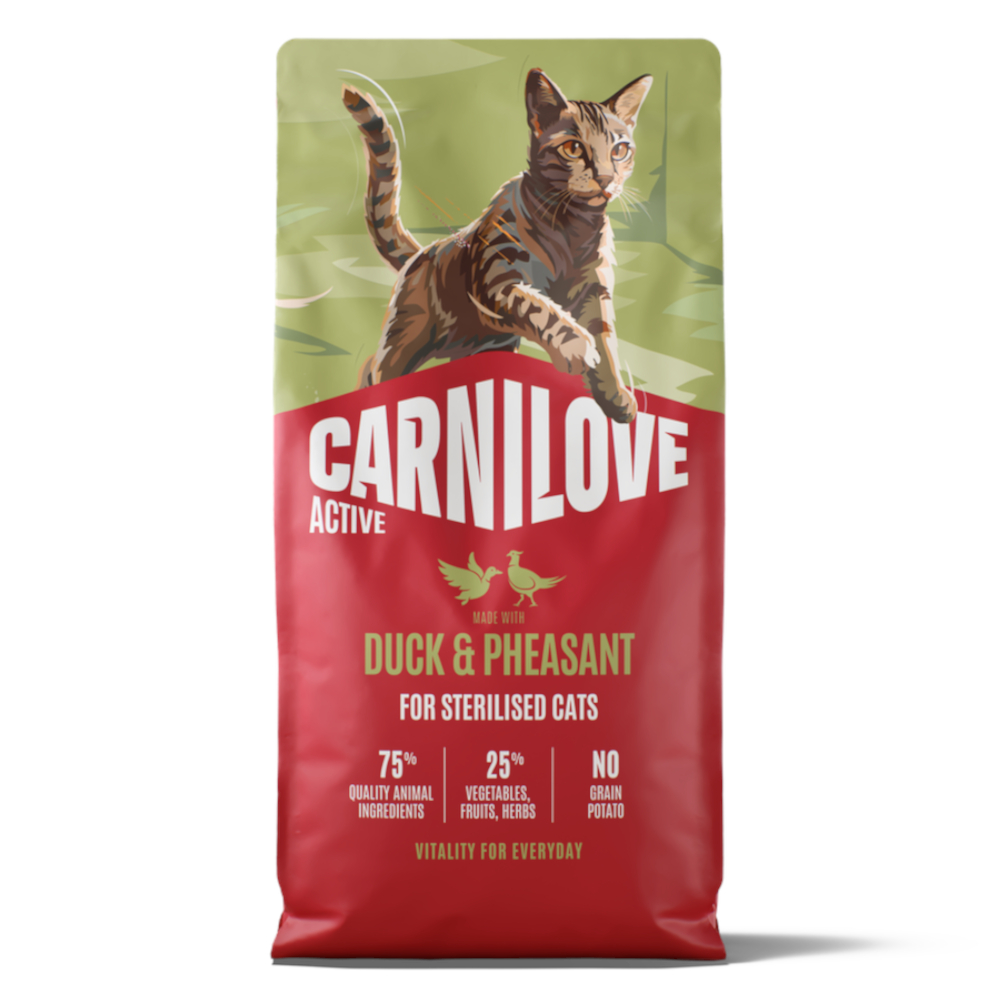 6 kg Carnilove Active Adult Sterilised met eend & fazant droog kattenvoer