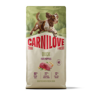 Dubbelpak: 2x 12 kg Carnilove True Fresh Puppies met eend droog hondenvoer
