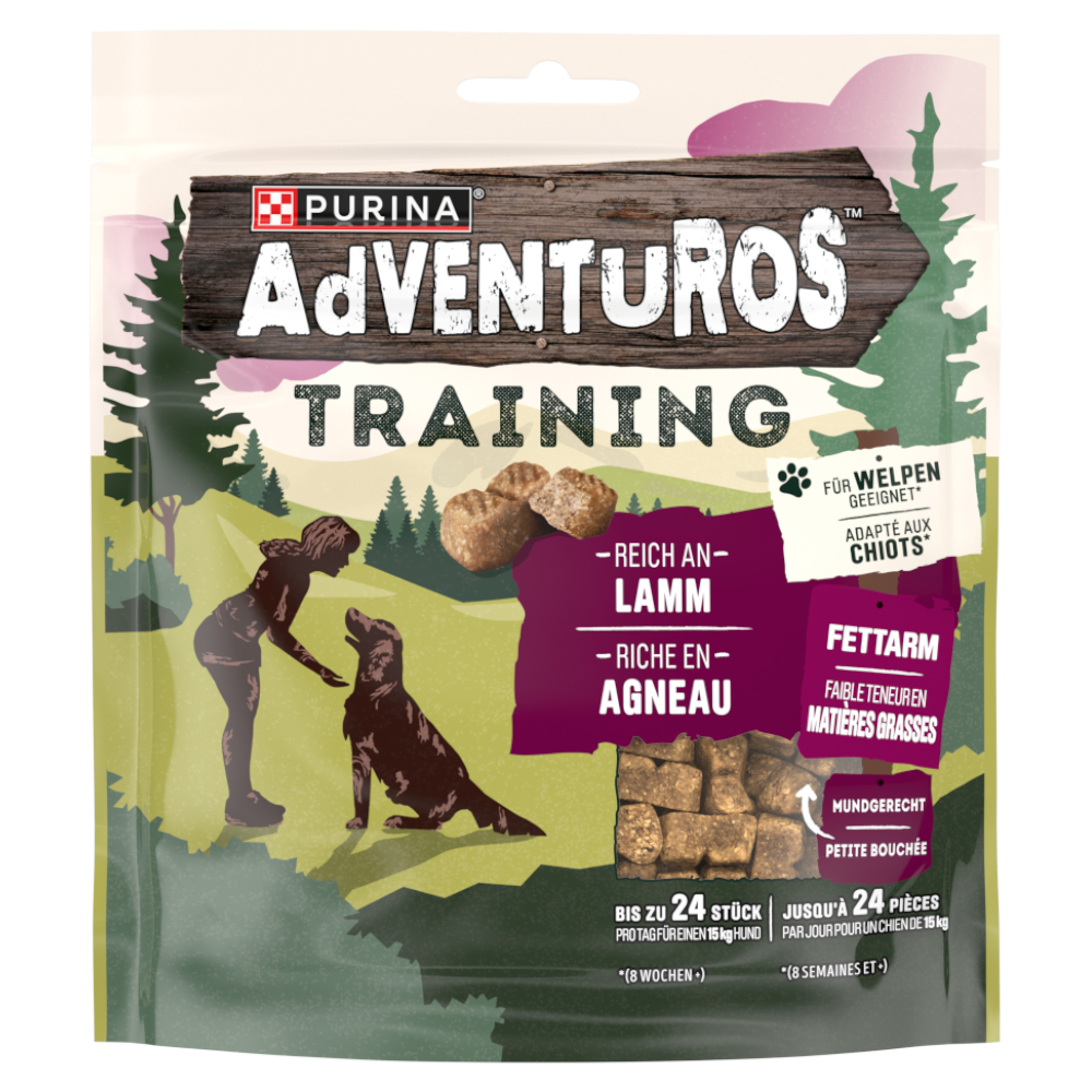 PURINA Adventuros Trainingssnoepjes – Lamm (115 g)