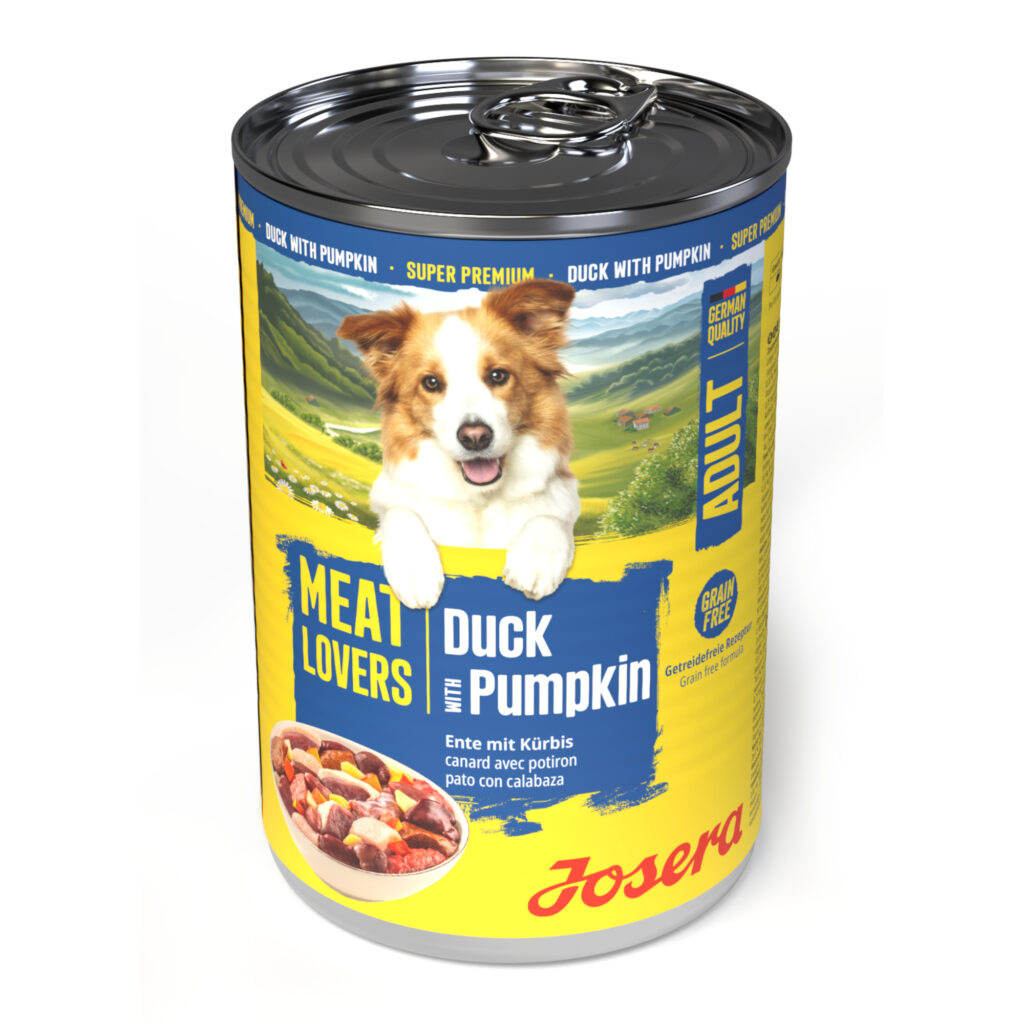 Voordeelpakket Josera Meatlovers Menu 12 x 400 g – Eend & Pompoen (nieuw Design)