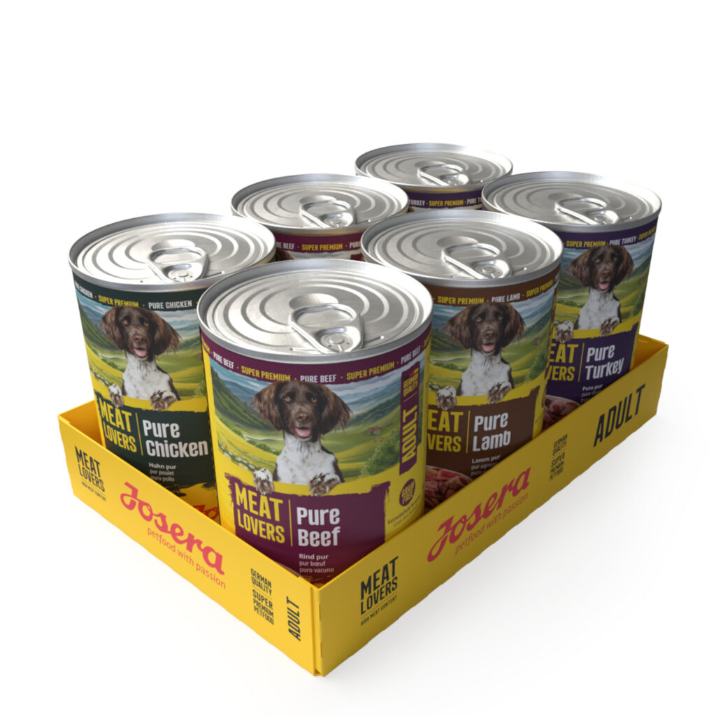 Josera Meatlovers Pure 6 x 400 g – Mix (4 Soorten, nieuw Design)