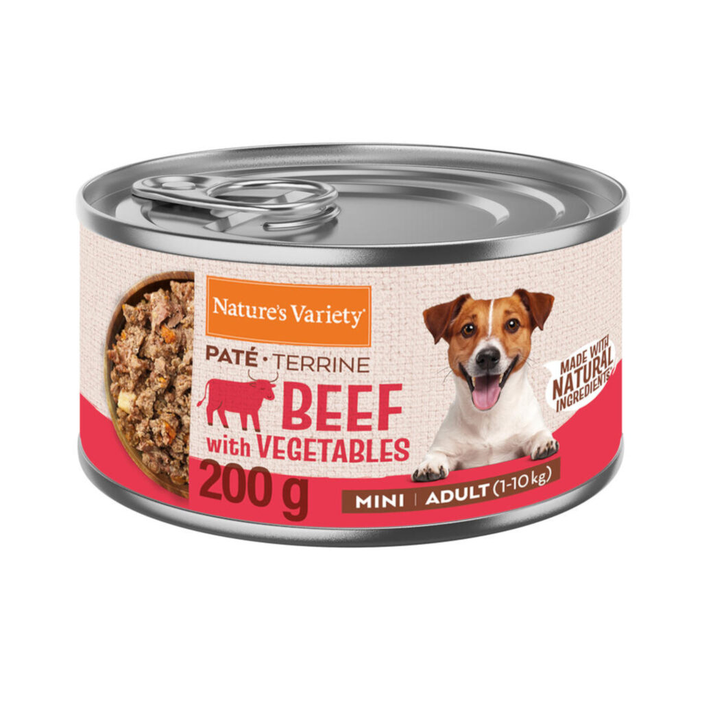 Voordeelpakket: 3x 200g Nature’s Variety Paté Mini Adult Rund Hondenvoer nat