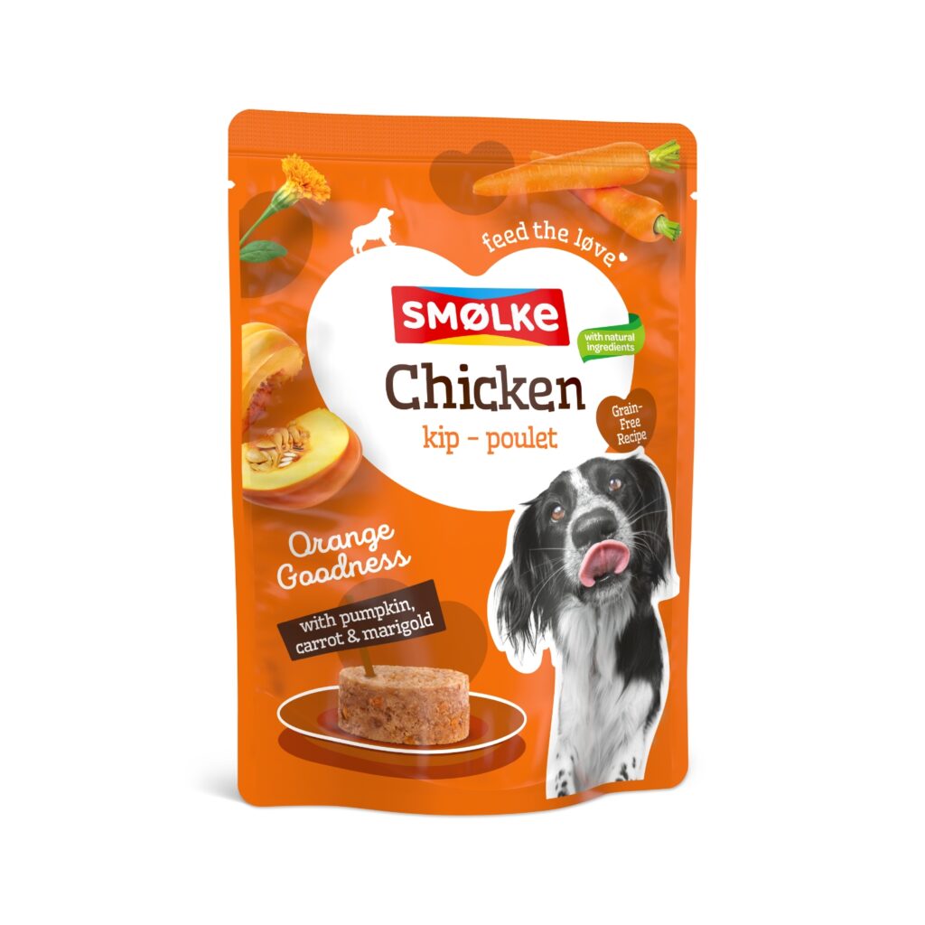 8x300g Smølke Pouch Kip Hondenvoer nat