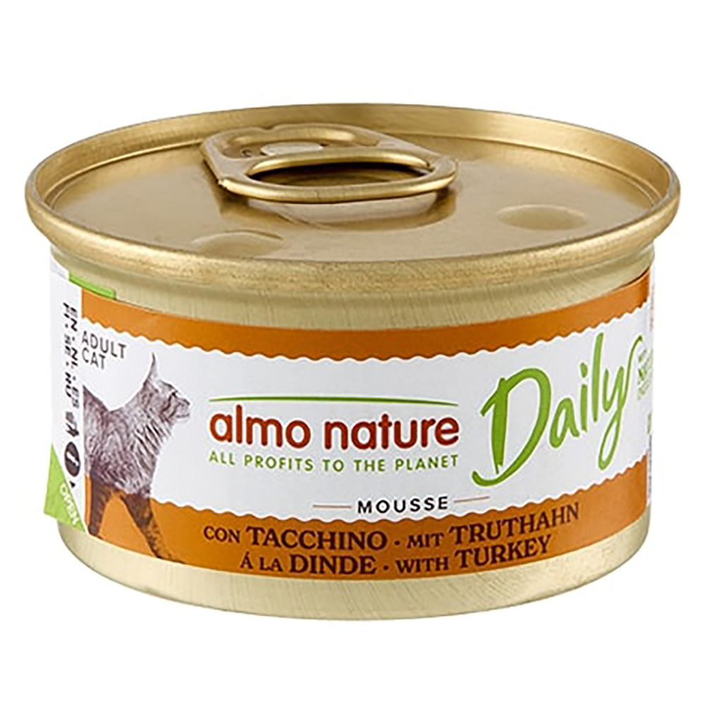 6x85g Mousse met Kalkoen Almo Nature Daily Menu Kattenvoer
